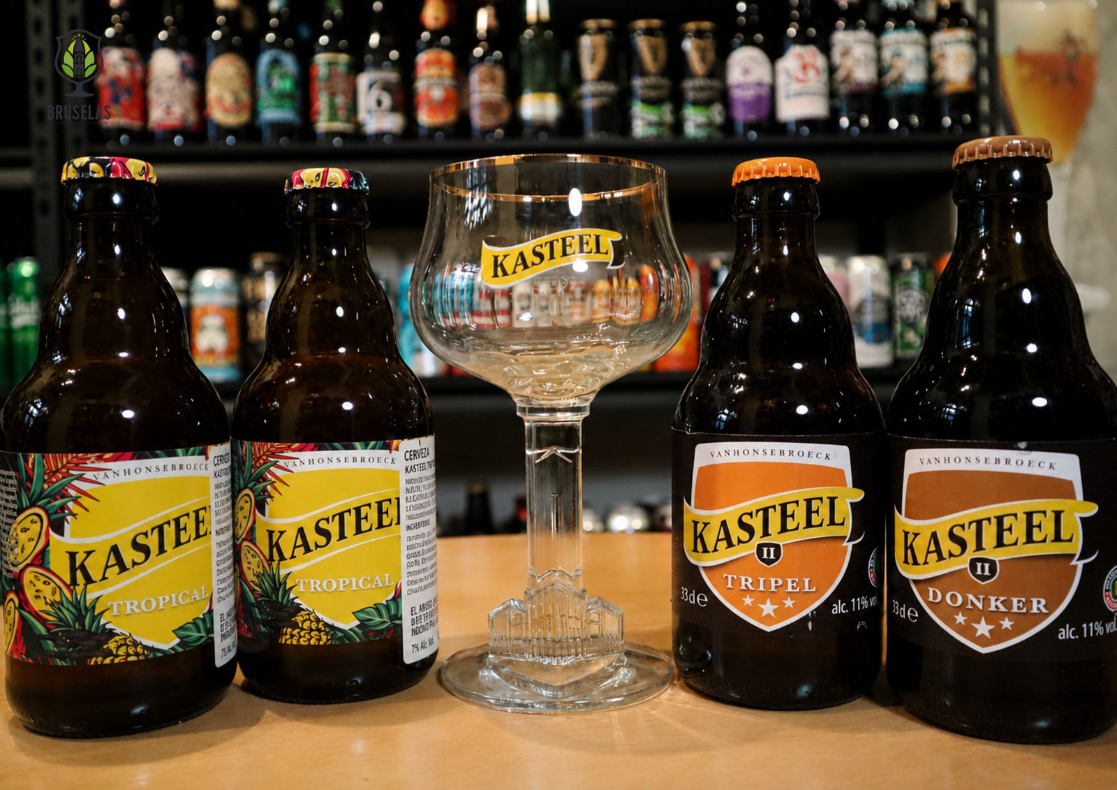 Kasteel - Giftpack 4 + Copa- BruselasBeer