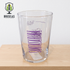 Vaso oficial de Cervecería Santa Sabina de diseño cilíndrico recto con capacidad de 355 ml.
Destaca por sus gráficos en color morado con el logotipo de la marca y la marca de aforo "355 mL de medicina líquida".