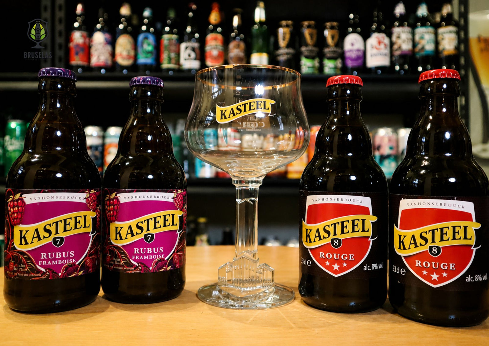 Kasteel - Giftpack 4 + Copa- BruselasBeer