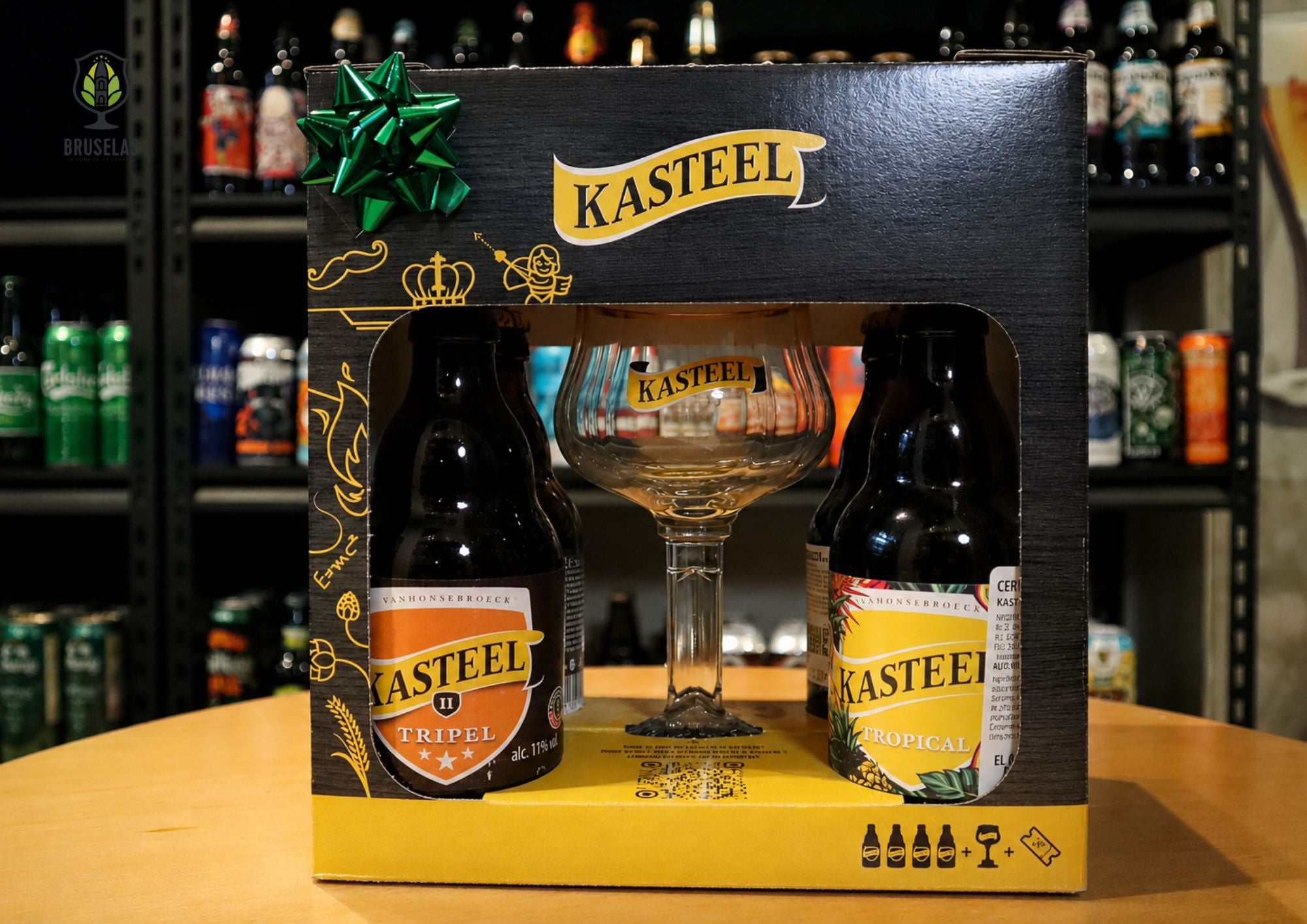 Kasteel - Giftpack 4 + Copa- BruselasBeer