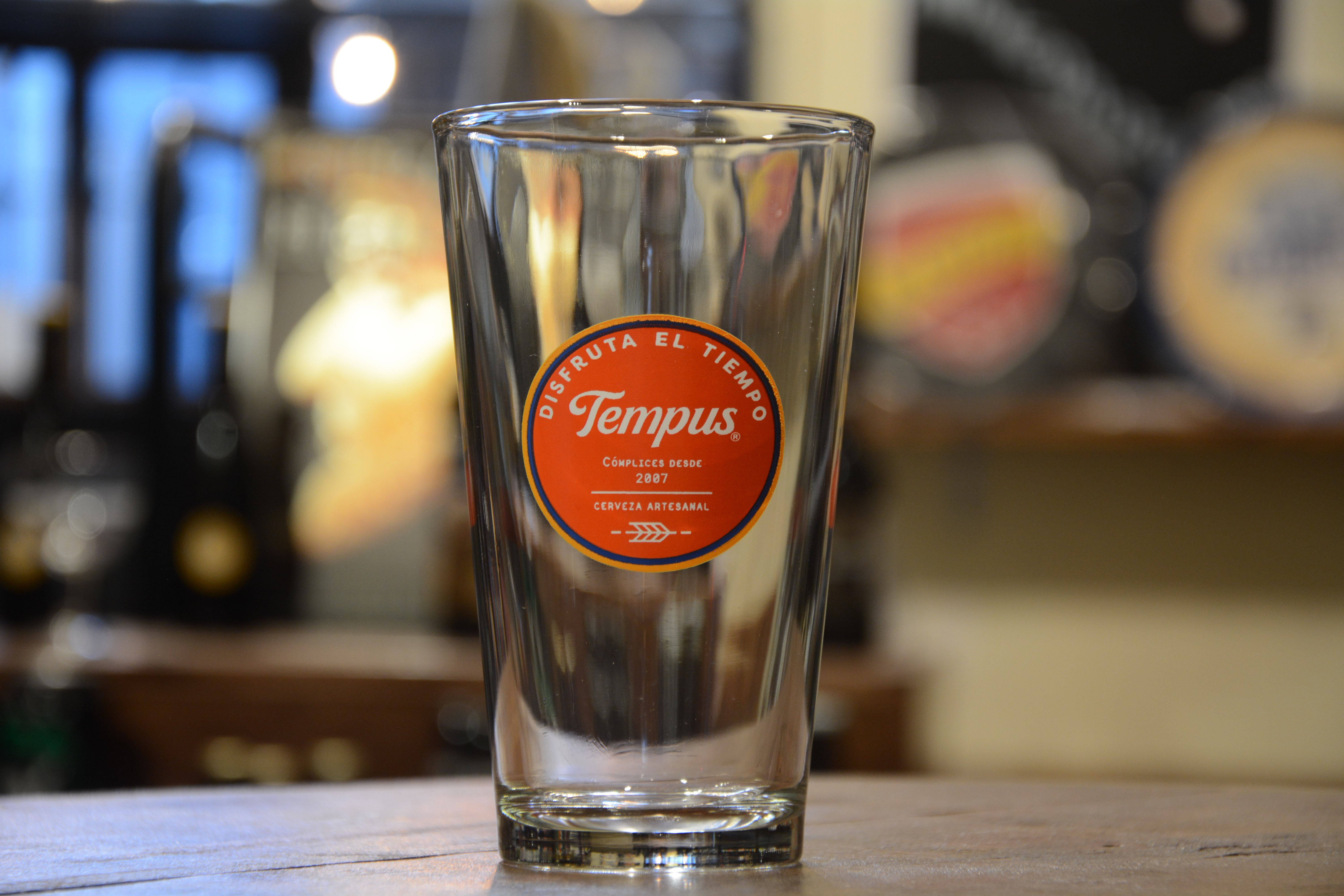 Tempus - Vaso Chelero Logo Naranja
