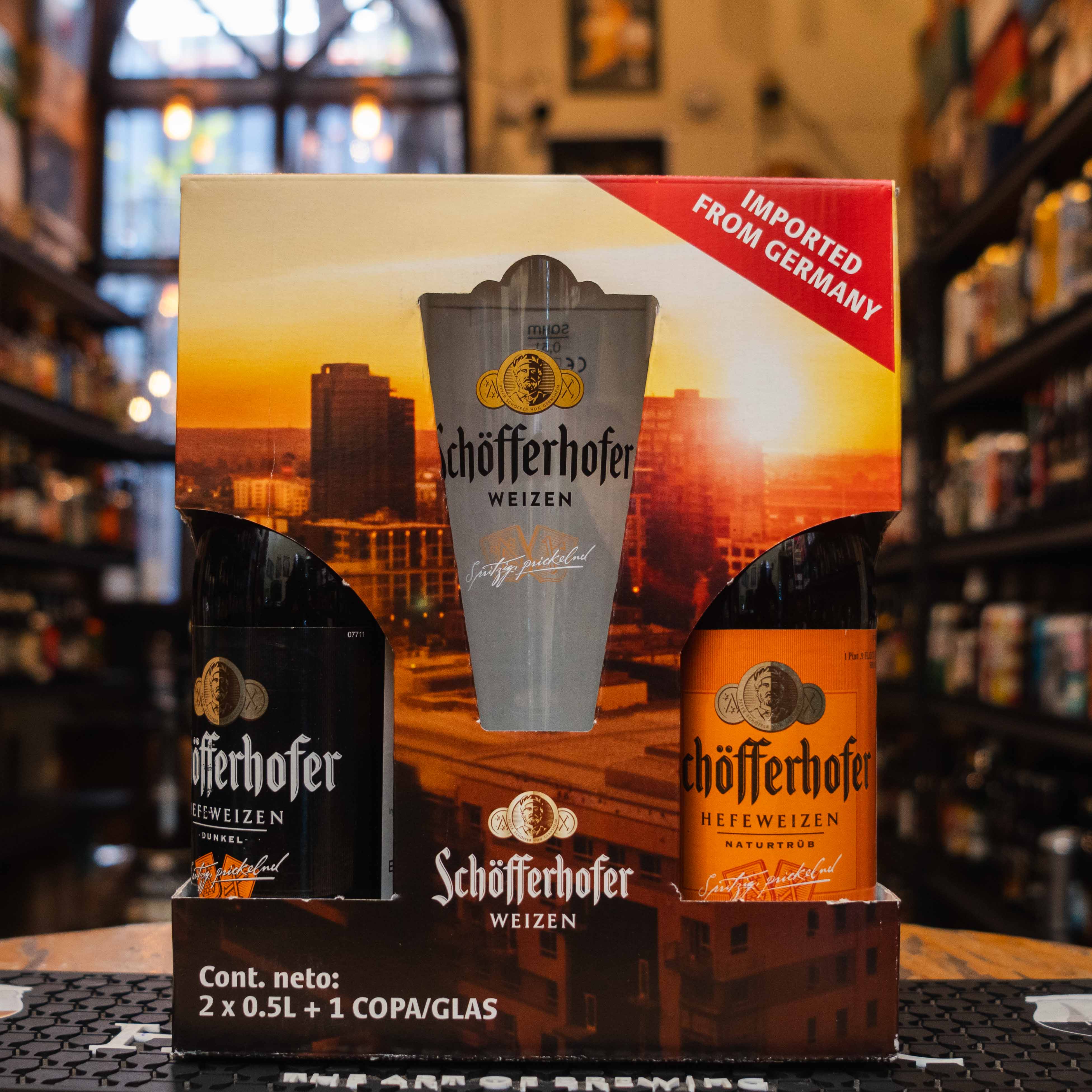 Schöfferhofer - 2 Botellas + Pinta