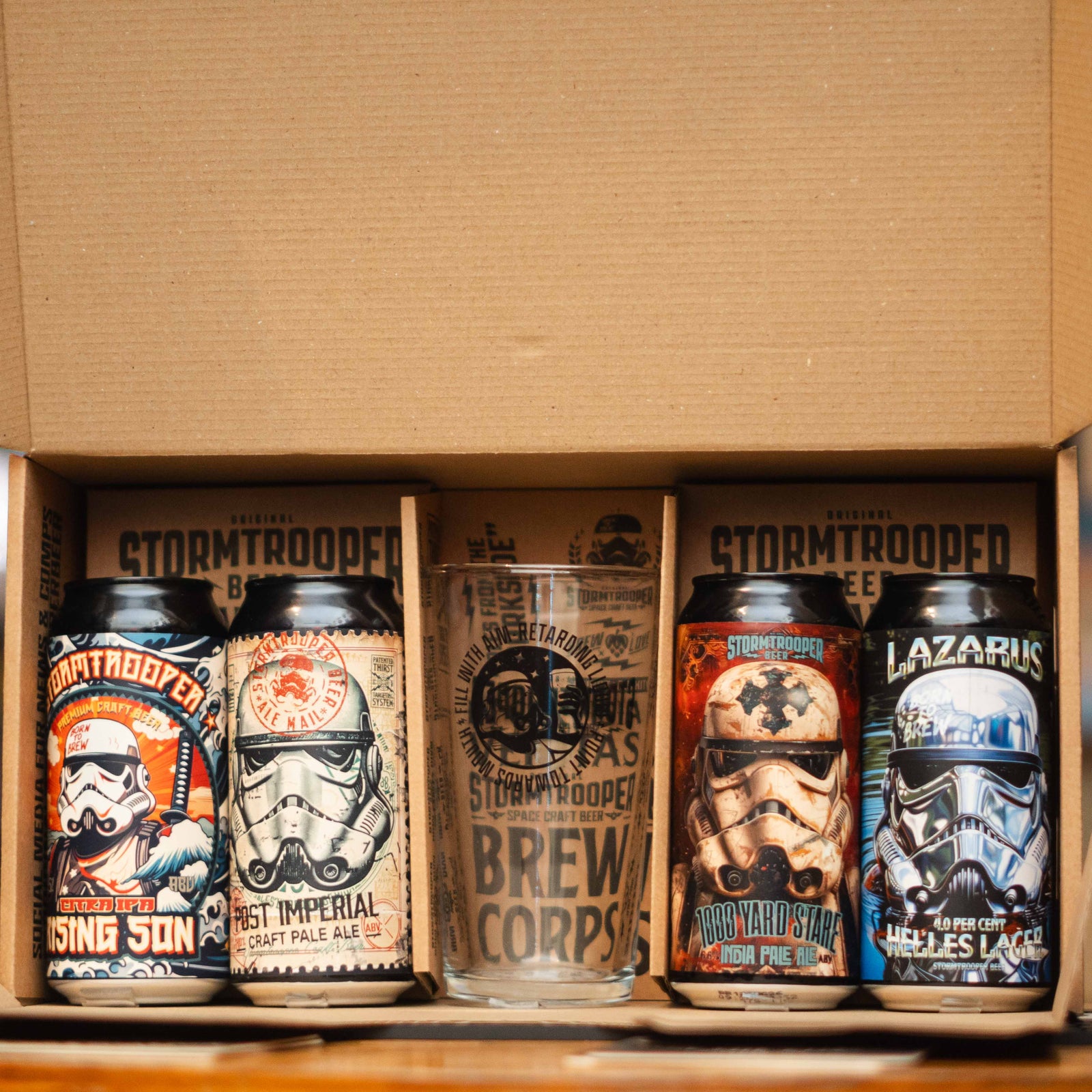 Stormtrooper - Gift Pack de Colección 4 Latas + Vaso