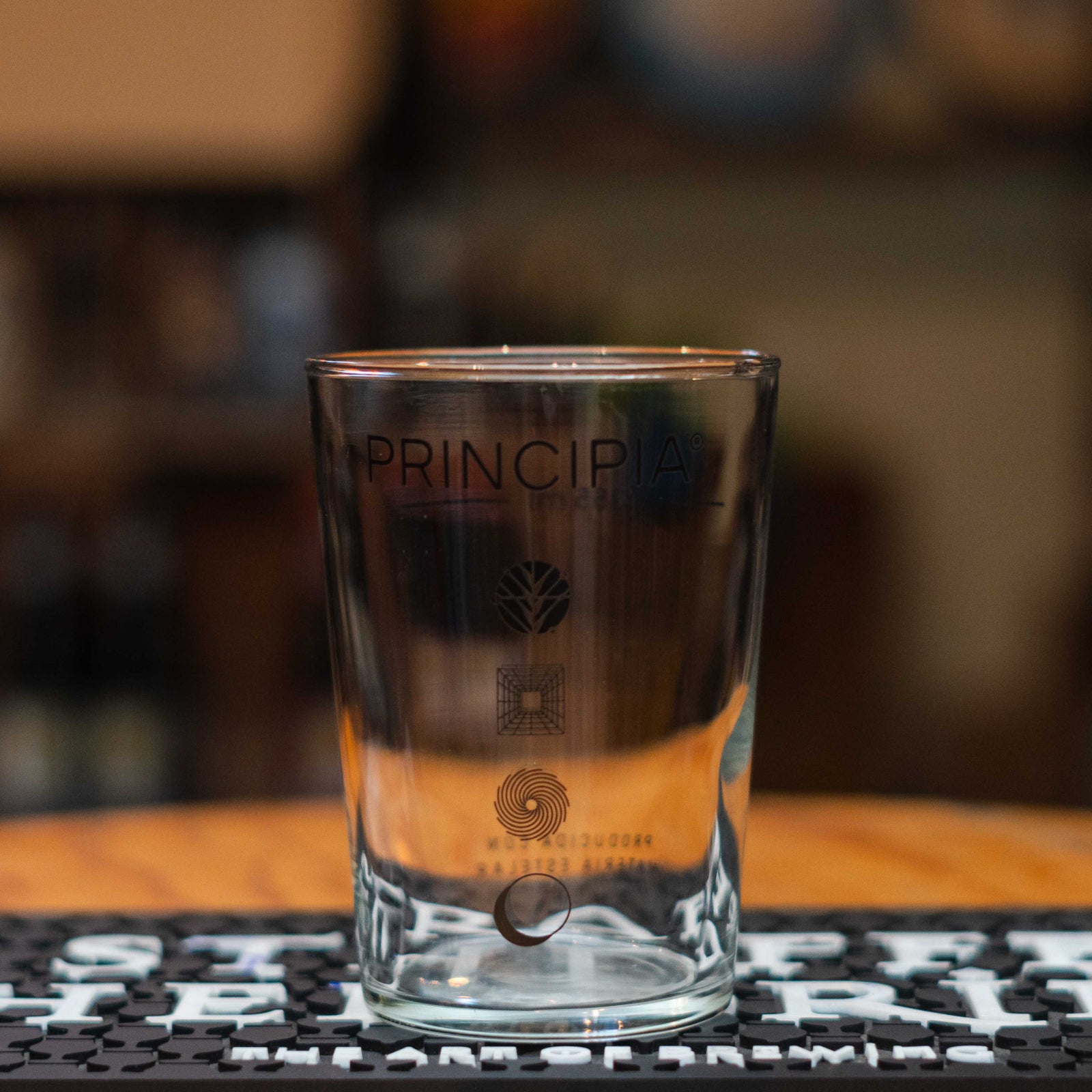 Principia - Vaso Logo Negro