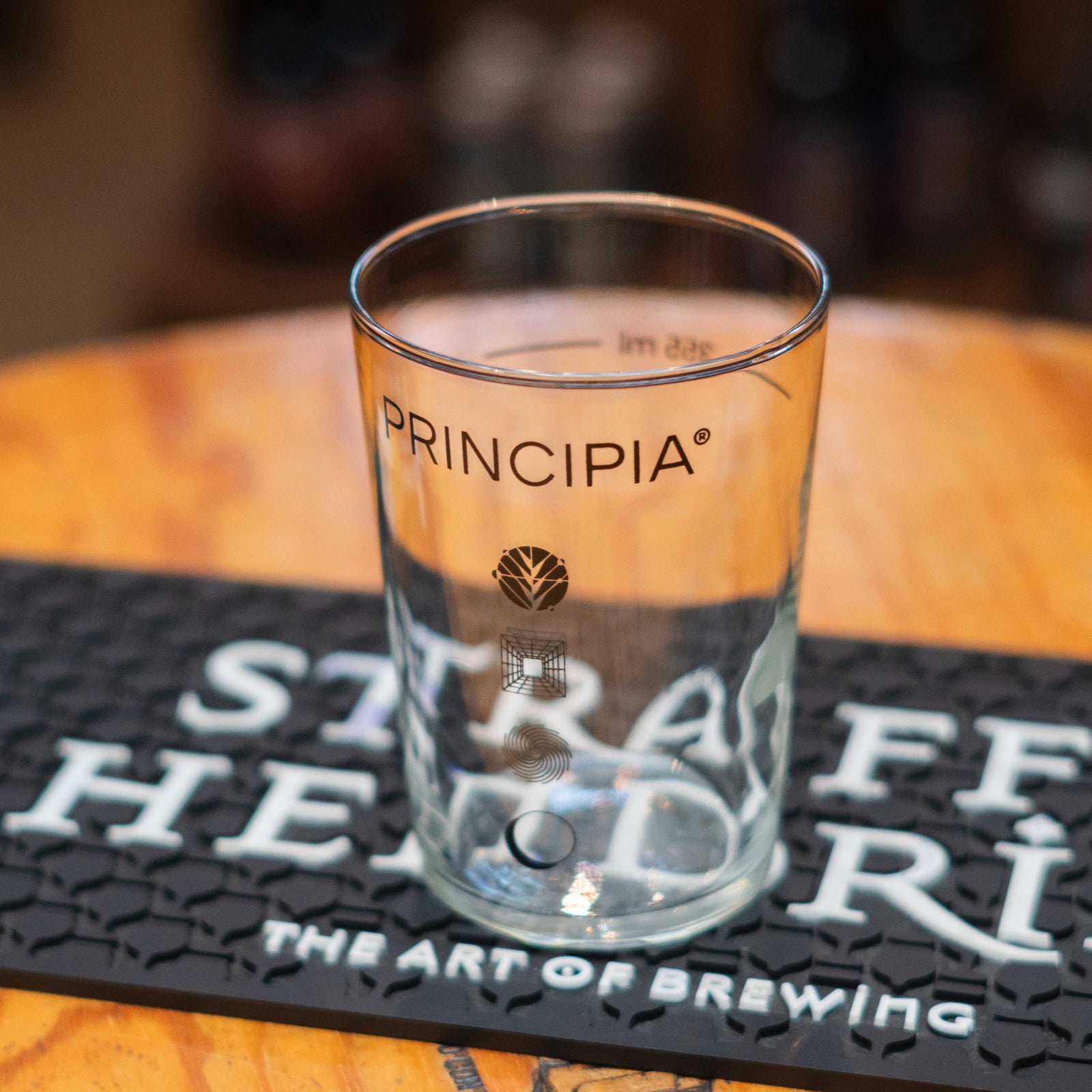 Principia - Vaso Logo Negro