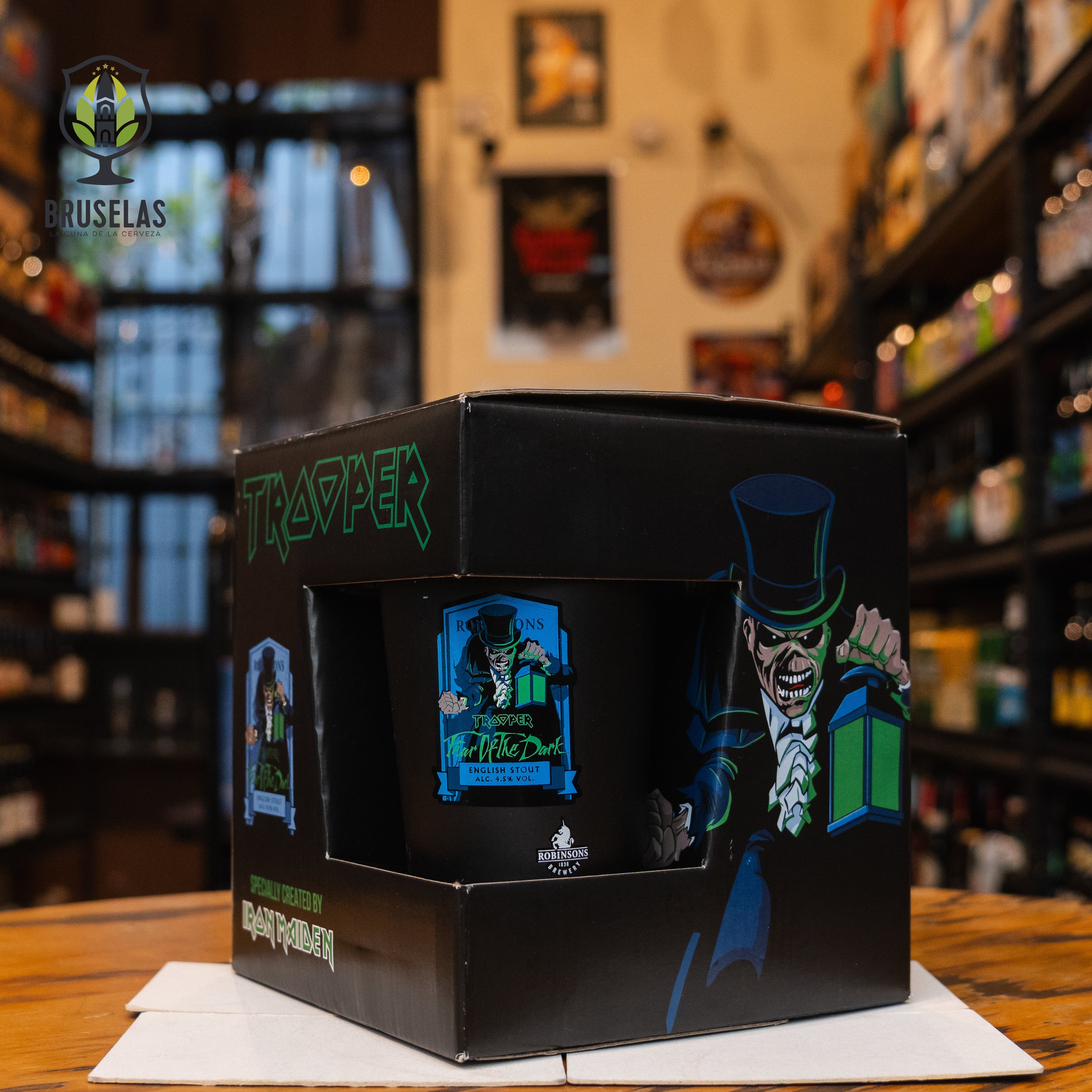 Robinsons - Iron Maiden Fear of the Dark Pack 3 Latas y Vaso