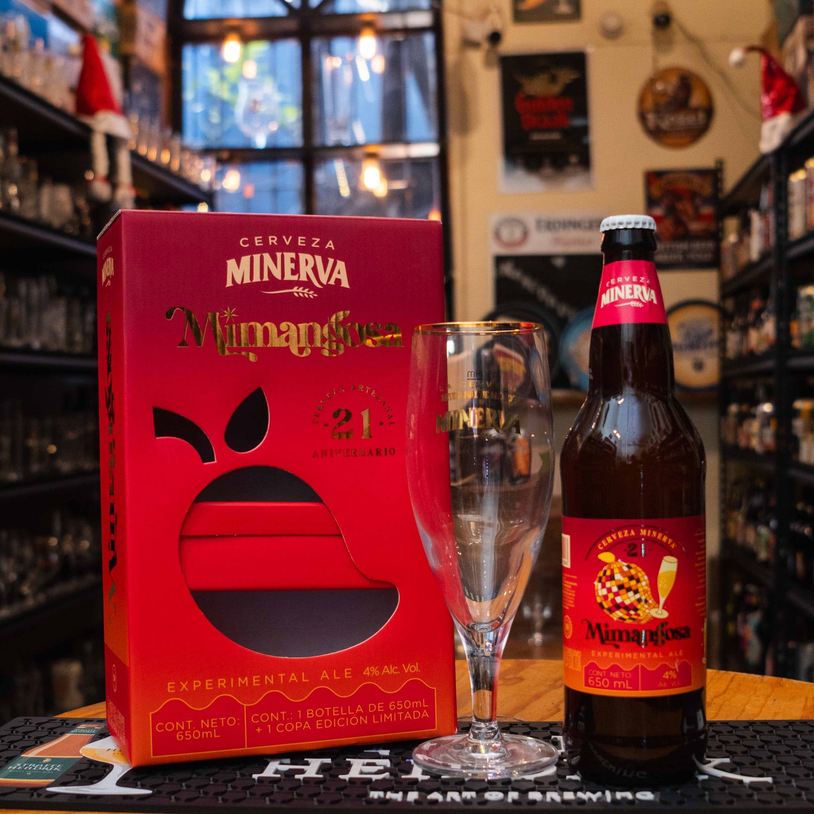 Minerva - Mimangosa 21 Aniversario Botella Mas Copa