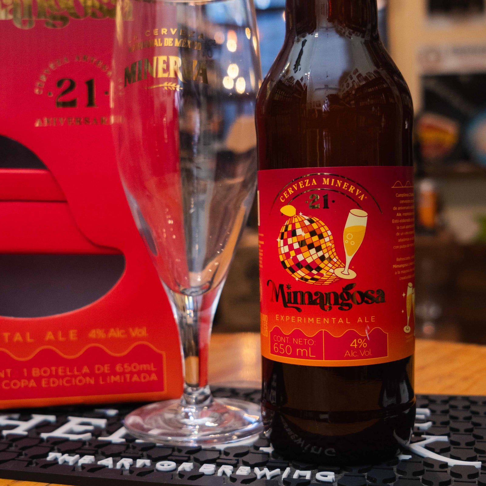 Minerva - Mimangosa 21 Aniversario Botella Mas Copa