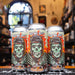 Morenos Dig Me Out, DDH Hazy IPA de 7.0% ABV con diseño llamativo que muestra una calavera estilo cómic con fondo en tonos rojo y naranja. Cerveza turbia y frutal, ideal para los fans del lúpulo jugoso.