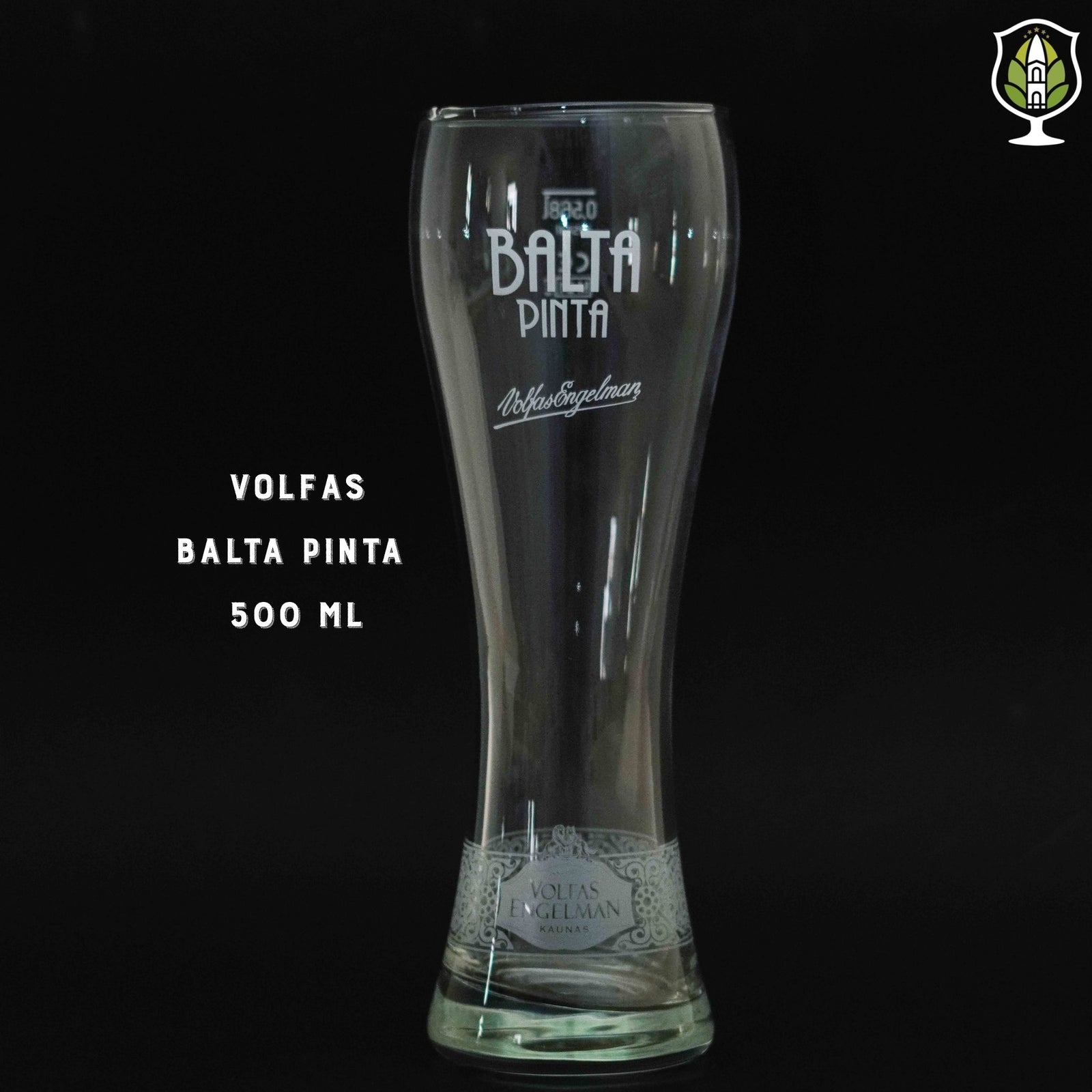 Volfas Engelman - Vaso Alto Logo Blanco 500ml