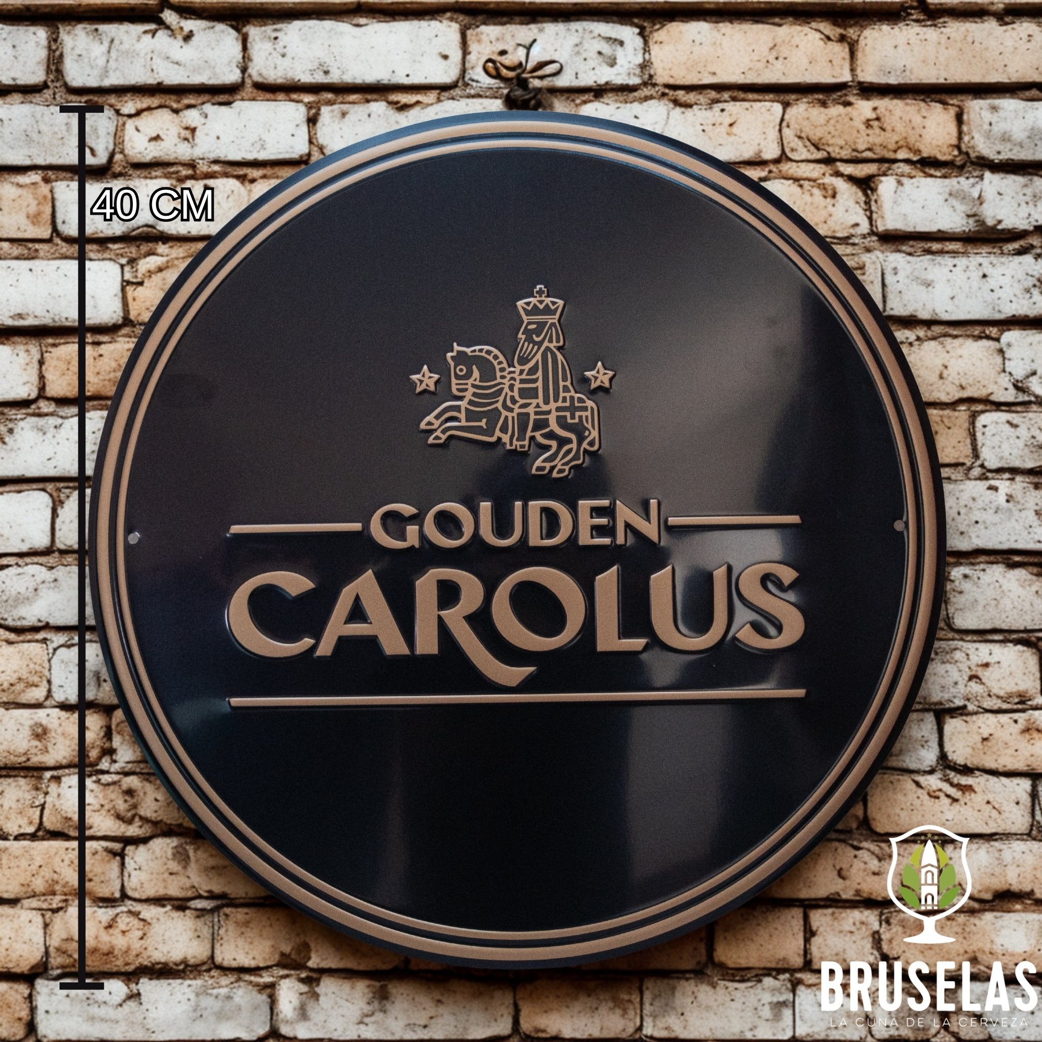 Carolus - Letrero Metálico- BruselasBeer