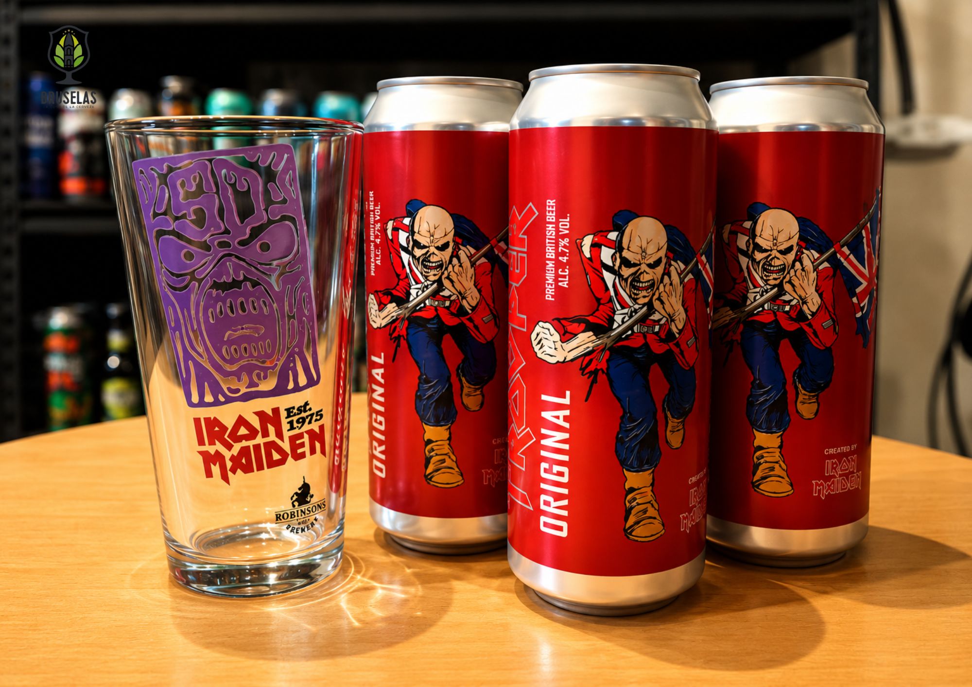 Robinson's - Iron maiden Box 50TH Anniversary Negro- BruselasBeer