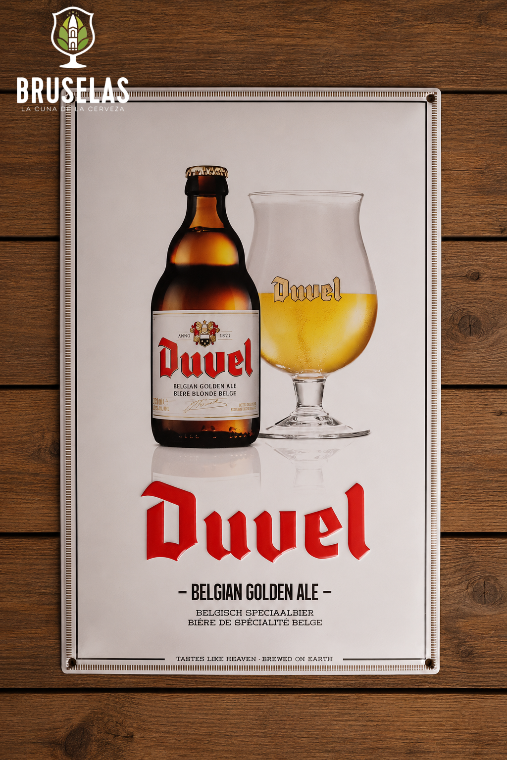 Duvel - Belgian Golden Ale Letrero Metálico