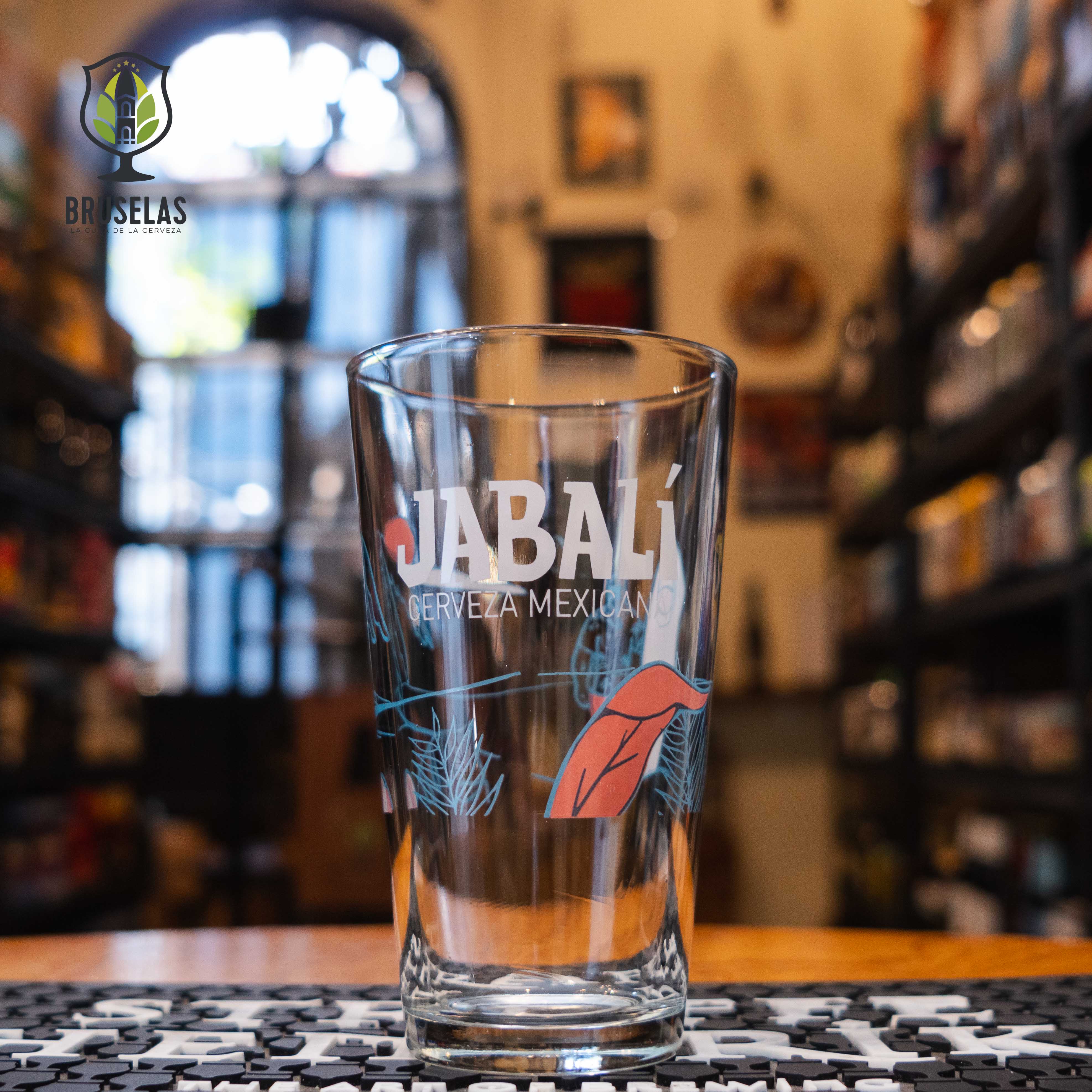Jabalí - Vaso Logo Azul Playa 350 ml- BruselasBeer