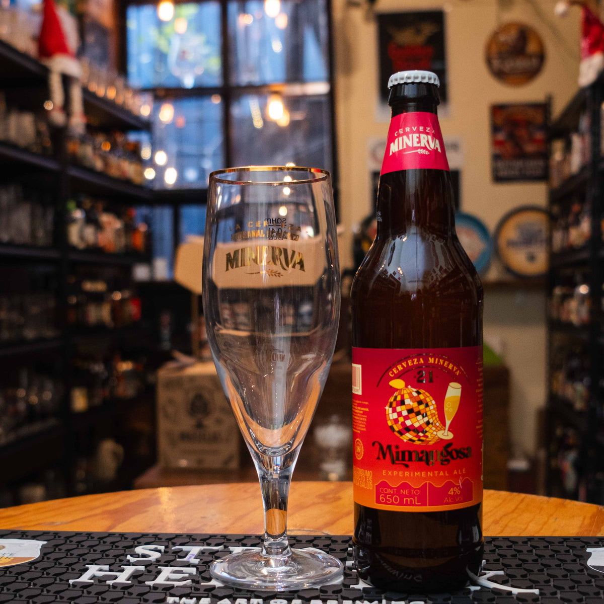 Minerva - Mimangosa 21 Aniversario Botella Mas Copa- BruselasBeer