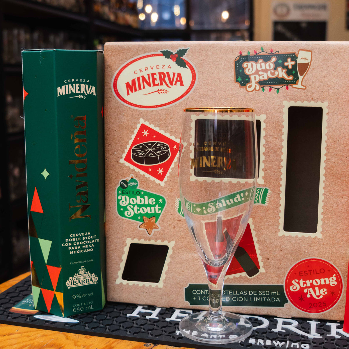 Minerva - Navideña Pack Dos mas Copa- BruselasBeer