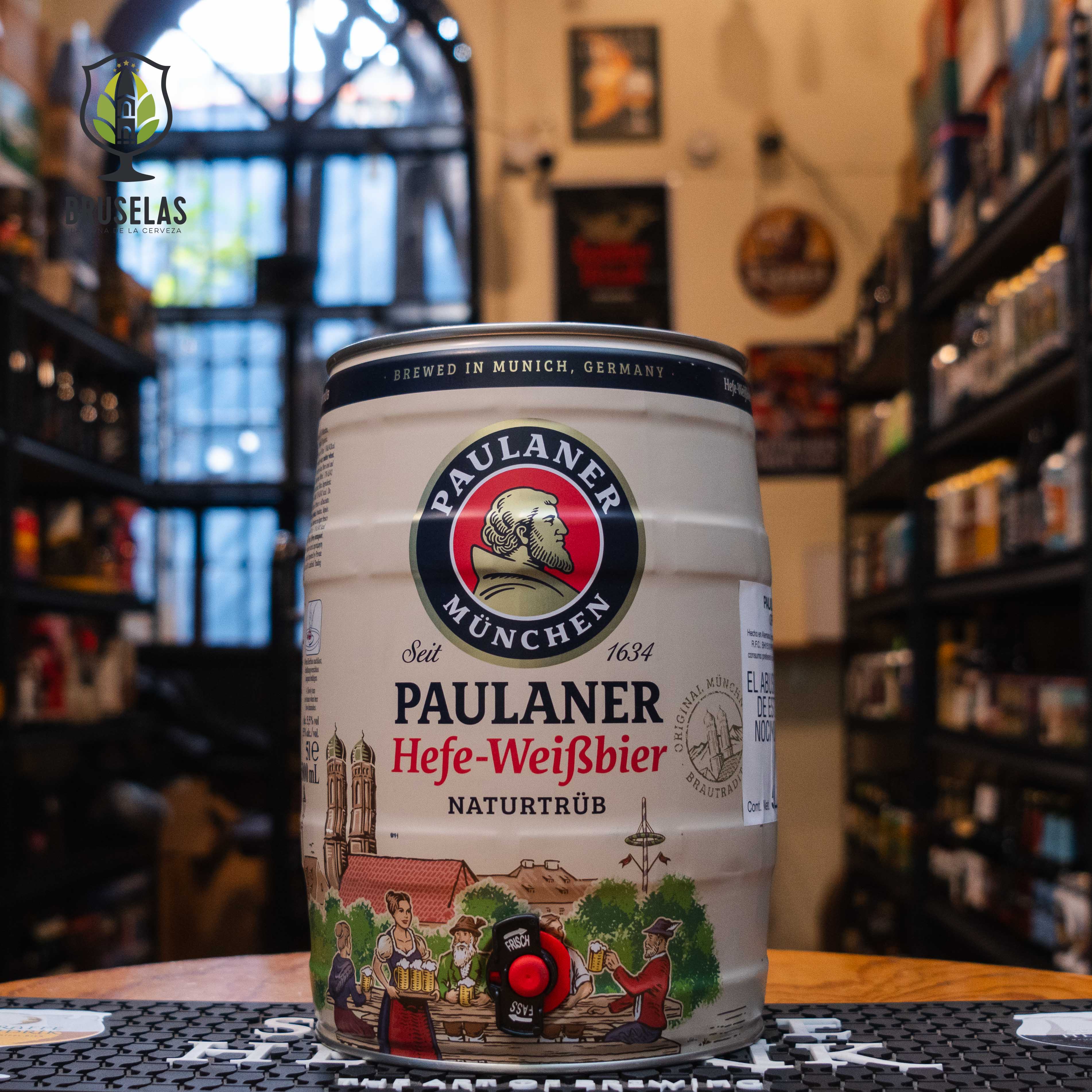 Paulaner - Weissbier Barril 5L- BruselasBeer