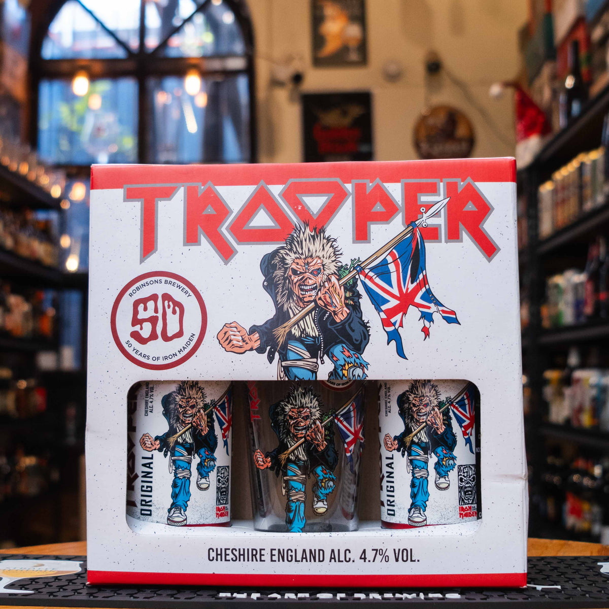 Robinson's - Iron Maiden Giftpack 50TH Anniversary Blanco- BruselasBeer