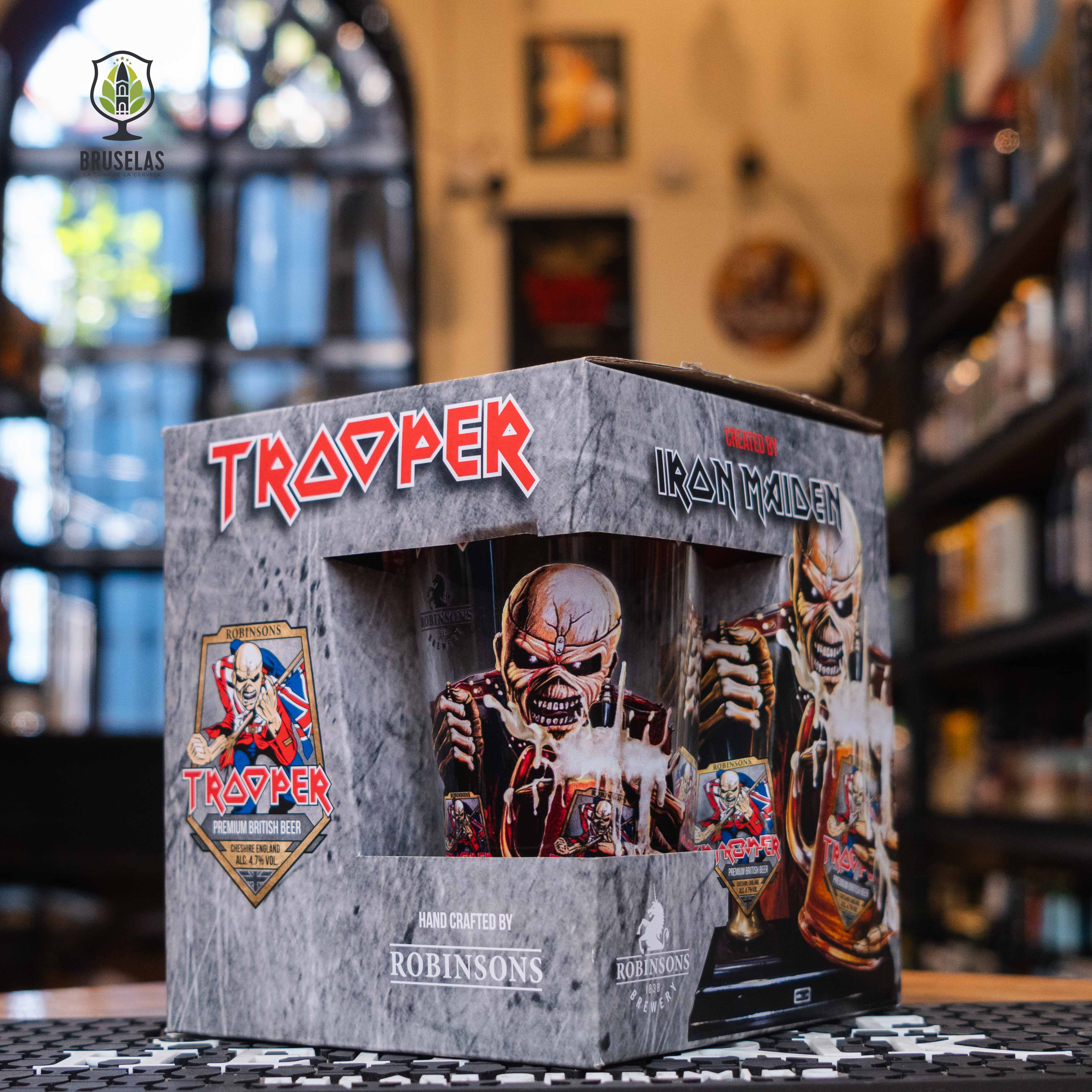 Robinson's - Iron Maiden Trooper Giftpack Gris- BruselasBeer