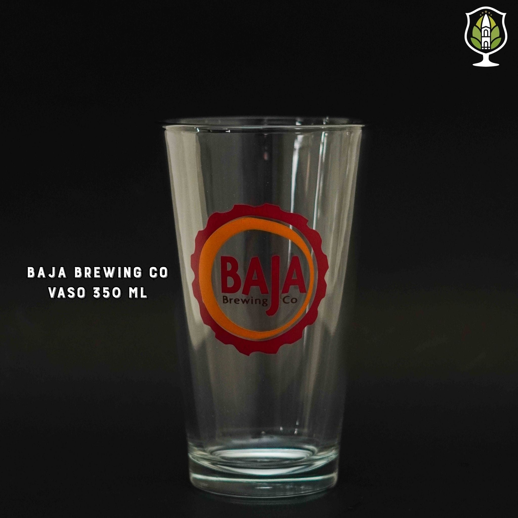 Baja Brewing Co - Vaso 350 ml Logo Rojo Naranja