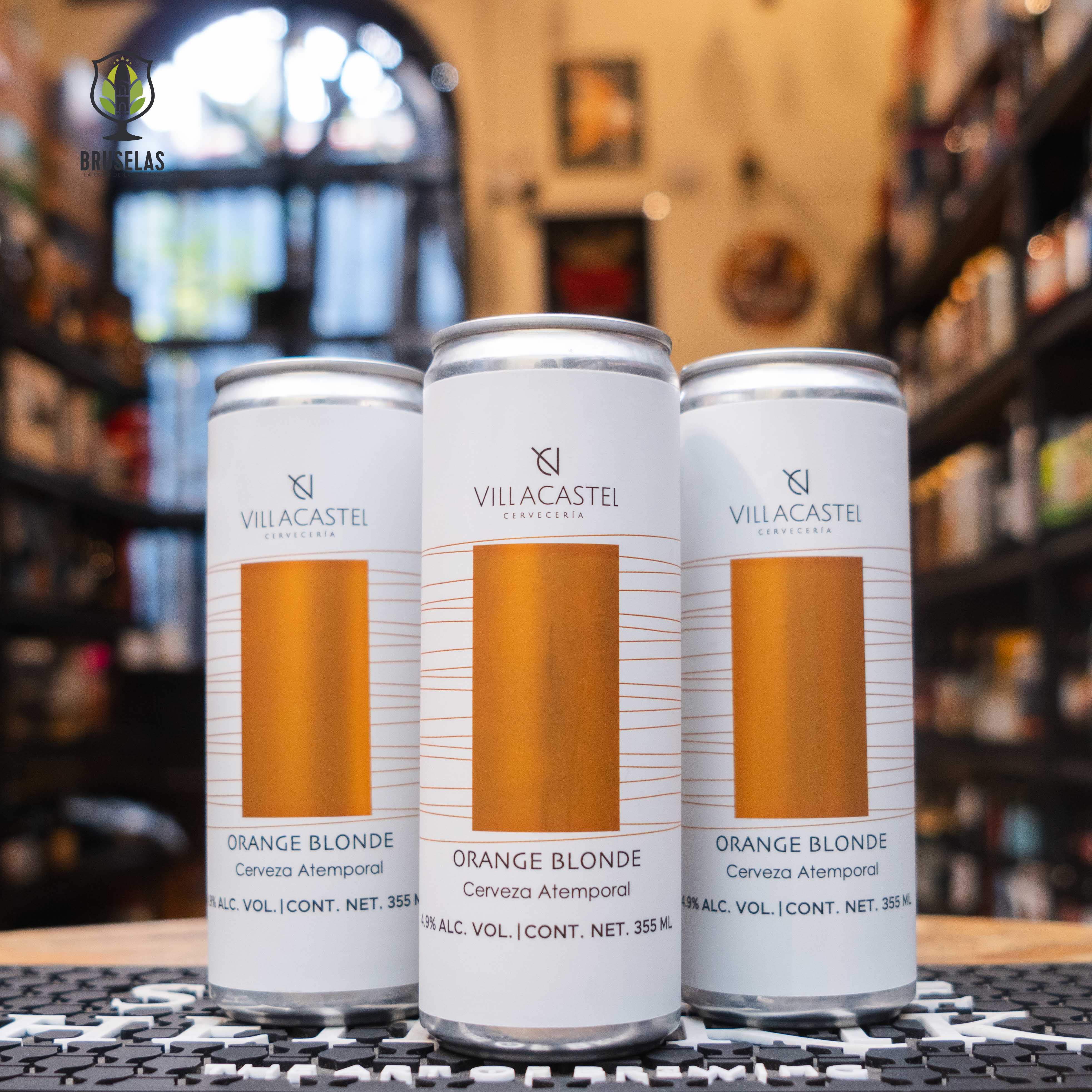 Botella Villacastel Orange Blonde – Blonde Ale artesanal con notas cítricas naturales (4.9 % ABV)