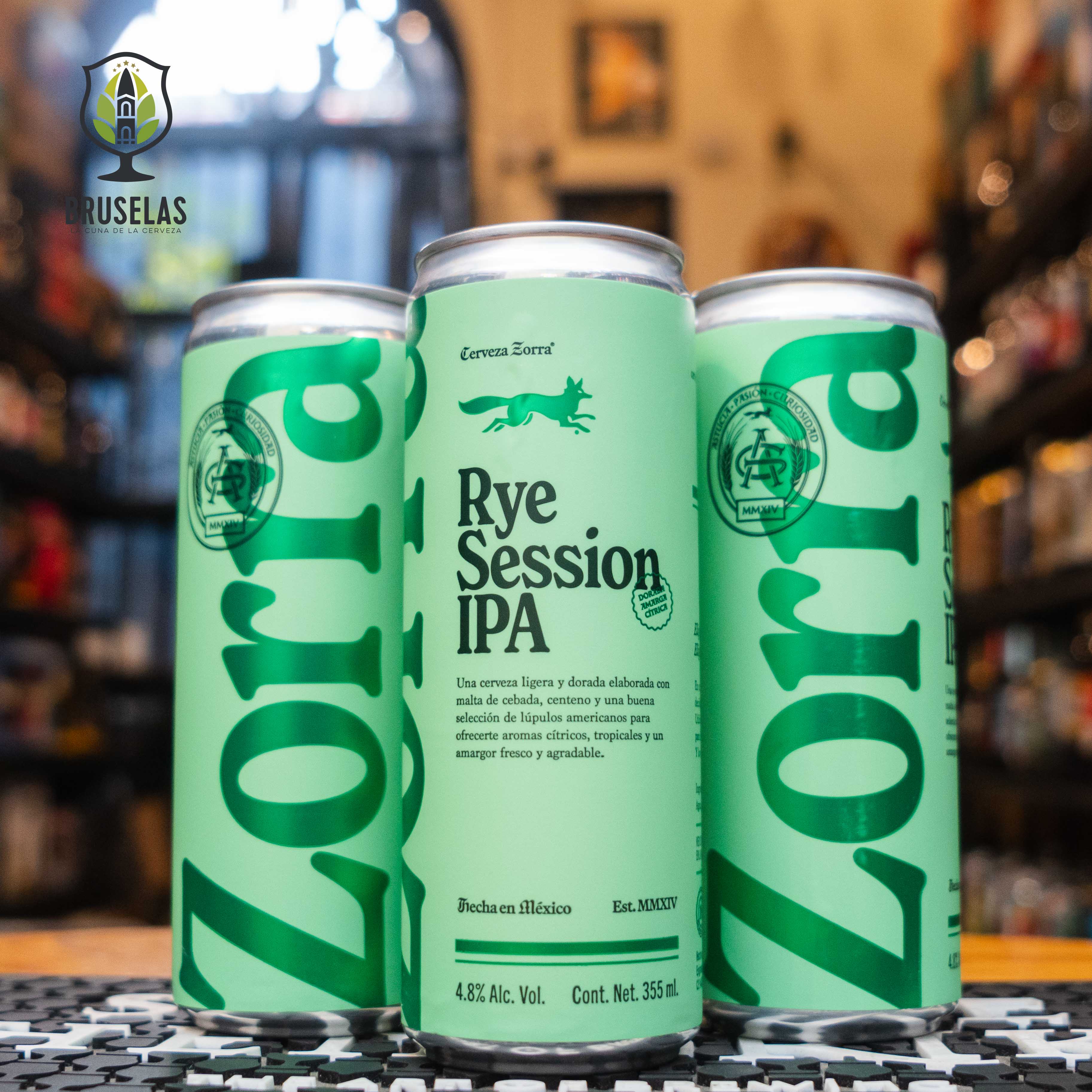 Zorra - Rye Session IPA Lata 355ml- BruselasBeer